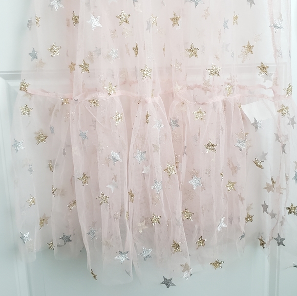 Sheer Mesh Glitter Star Bohemian Midi Dress⭐ - Picture 5 of 8